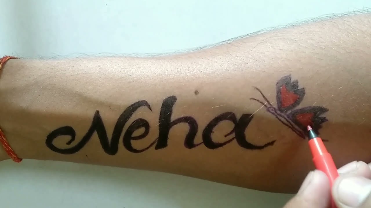 12 Beautiful Neha Name Tattoo Design Idea  Hindi Master